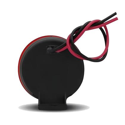 Imagem de Sirene Piezo 6 Tons Com Led Vermelho 12v Marcha Ré Universal