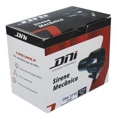 Imagem de Sirene Rotativa Mecânica 127v 110db Preta B/móvel Dni3715