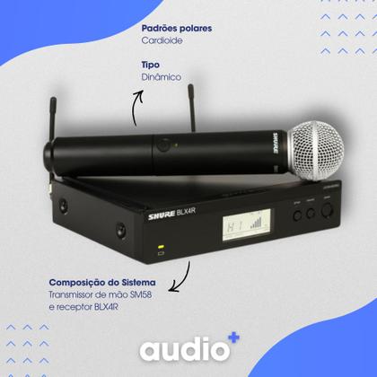 Imagem de Sistema BLX24R/SM58 Microfone Sem Fio em Rack com SM58