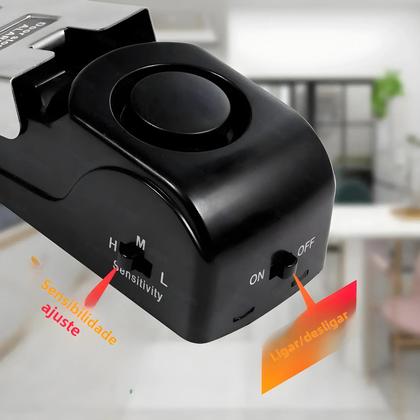 Imagem de Sistema de Alarme de Porta Sem Fio - 2 Pacotes Portáteis com Alto Decibel - Anti-Roubo
