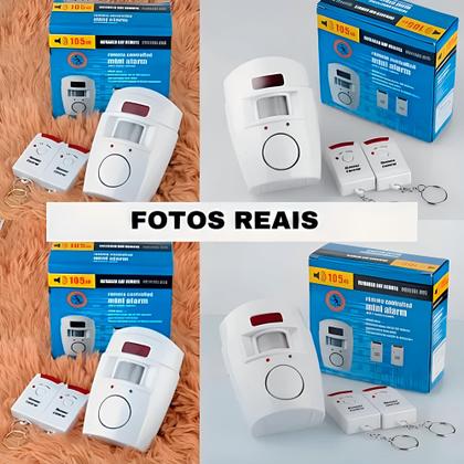 Imagem de Sistema de Alarme Sem Fio com Sensor e 2 Controles Remotos