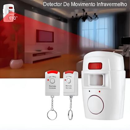 Imagem de Sistema de Alarme Sem Fio com Sensor e 2 Controles Remotos