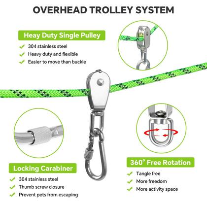 Imagem de Sistema de carrinho suspenso portátil Dog Camping Essentials