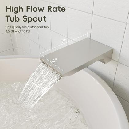 Imagem de Sistema de chuveiro Gabrylly com bico de banheira com chuveiro de chuva de 10"