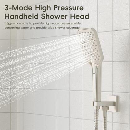 Imagem de Sistema de chuveiro Gabrylly com bico de banheira com chuveiro de chuva de 10"