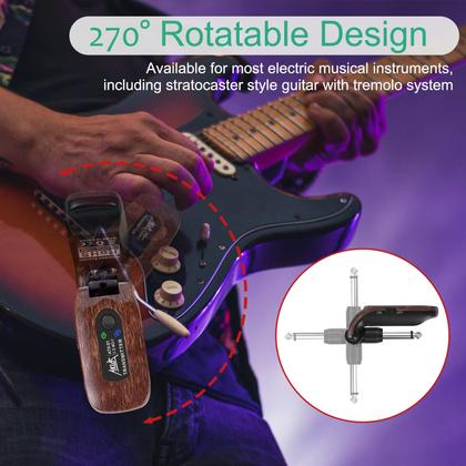 Imagem de Sistema de Guitarra Sem Fio AKLOT 2.4GHz - Transmissor e Receptor