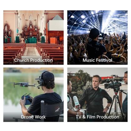 Imagem de Sistema De Intercomunicação Hollyland Solidcom C1 Pro-4s Sem Fio Full Duplex - 4 Fones (1,9 Ghz)