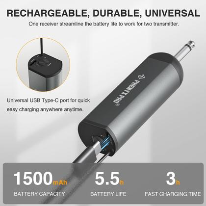 Imagem de Sistema de microfone sem fio Phenyx Pro PDP-2-1H1B com microfone