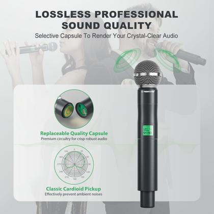 Imagem de Sistema de microfone sem fio Phenyx Pro PTU-5000-4H 4-Ch UHF