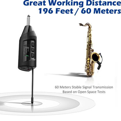 Imagem de Sistema de Microfone Sem Fio SGPRO para Saxofone - Clip-On com EQ