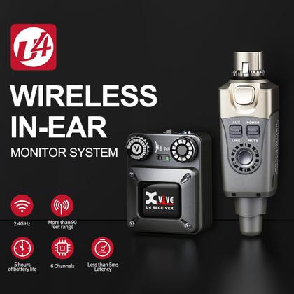 Imagem de Sistema de monitor intra-auricular sem fio Xvive U4R somente com receptor