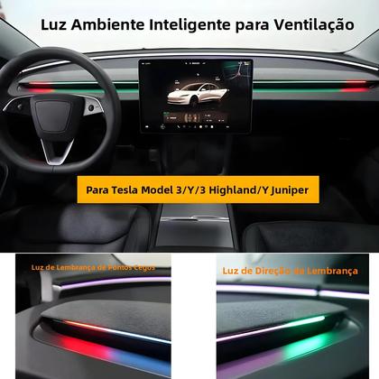 Imagem de Sistema De Monitoramento De Ponto Cego Com Luz Ambiente Para Ventilação Inteligente Para Tesla Model