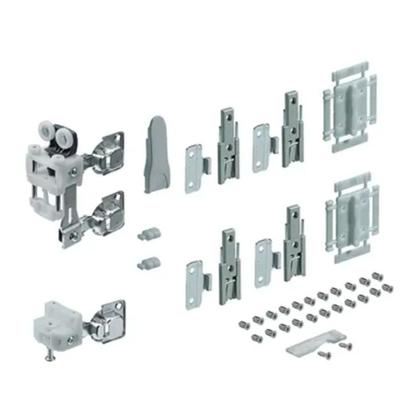 Imagem de Sistema De Portas Articuladas Wing Line L Com Self Closing Hettich Lado Direito