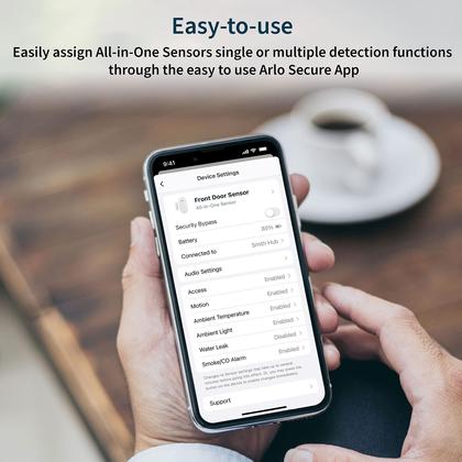 Imagem de Sistema de segurança doméstica Arlo Alarm SS1501 com 5 sensores 8 em 1
