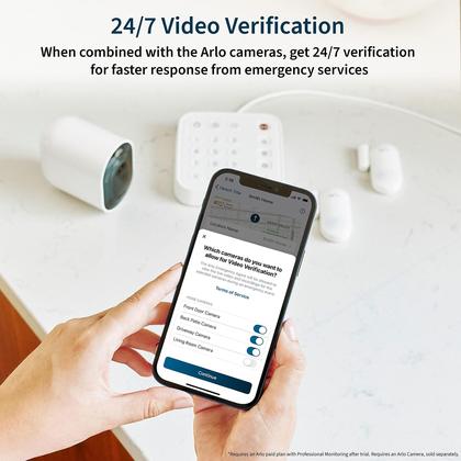 Imagem de Sistema de segurança doméstica Arlo Alarm SS1501 com 5 sensores 8 em 1