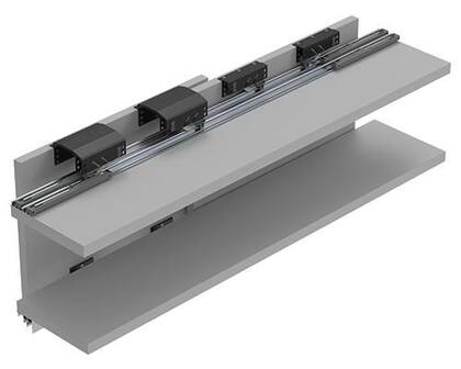 Imagem de Sistema Deslizante Dominus Top (20 a 50 Kg) para 03 Portas Rometal
