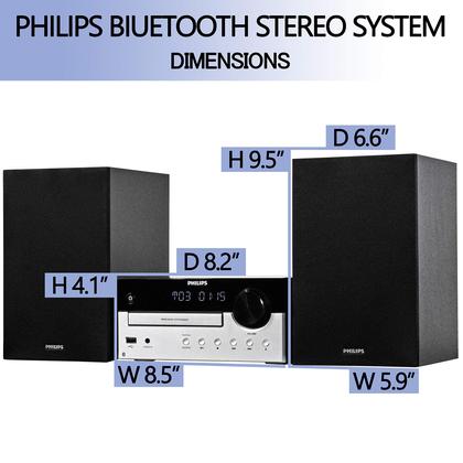 Imagem de Sistema estéreo Bluetooth PHILIPS para casa com leitor de CD 60W