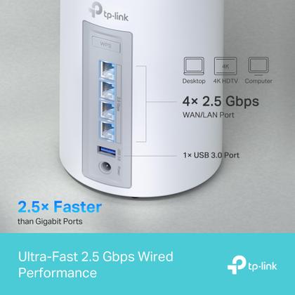 Imagem de Sistema WiFi Mesh TP-Link Tri-Band WiFi 7 BE10000 Deco BE63