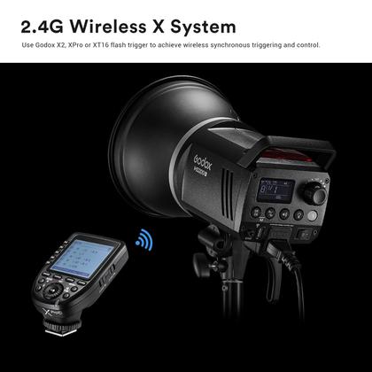 Imagem de Sistema X sem fio Studio Flash Strobe Godox MS300-V 300W 2.4G