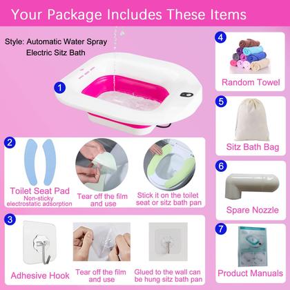 Imagem de Sitz Bath IRWPITW Electric para tratamento pós-parto de hemorróidas