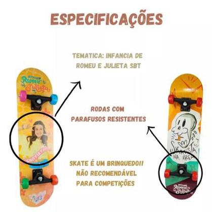 Imagem de Skate Brinquedo Infantil Menina Menino Radical Montado