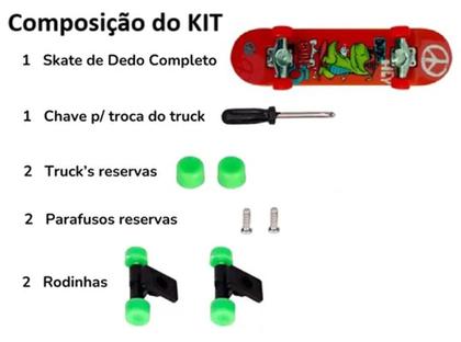 Skate de dedo e acessorios miniatura ART BRINK X-TRICK Brinquedo Imagem de Skate de dedo e acessorios miniatura ART BRINK X-TRICK Brinquedo