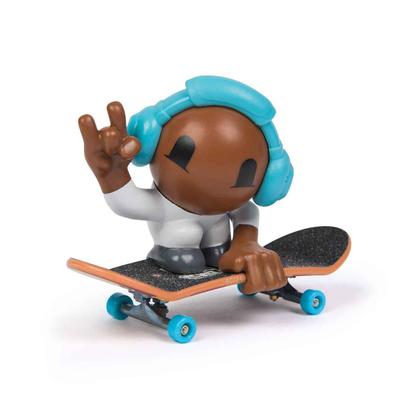 Imagem de Skate de Dedo e Boneco SK8 CREW (Fone Azul) 96mm - Tech Deck