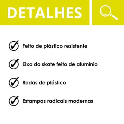 Imagem de Skate De Dedo Grande 27cm Truck Alumínio Brinquedo Extremo E Radical Infantil - Elite