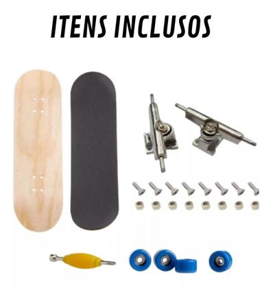 Imagem de Skate De Dedo Profissional Fingerboard de madeira
