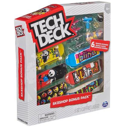 Imagem de Skate de dedo shop bonus c/6 tech deck sunny