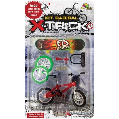 Skate e Bicicleta De Dedo Kit Art Brink Imagem de Skate e Bicicleta De Dedo Kit Art Brink