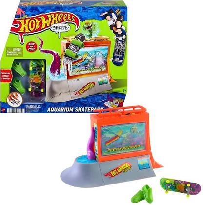 Imagem de Skate E Rampa Hot Wheels Skatepark Aquário HGT93 Mattel