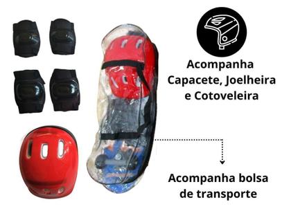 Skate Infantil 24 Polegadas Com Kit De Proteção Capacete - IMPORTWAY Imagem de Skate Infantil 24 Polegadas Com Kit De Proteção Capacete - IMPORTWAY