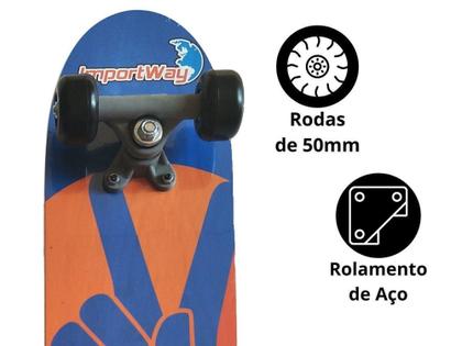 Skate Infantil 24 Polegadas Com Kit De Proteção Capacete - IMPORTWAY Imagem de Skate Infantil 24 Polegadas Com Kit De Proteção Capacete - IMPORTWAY