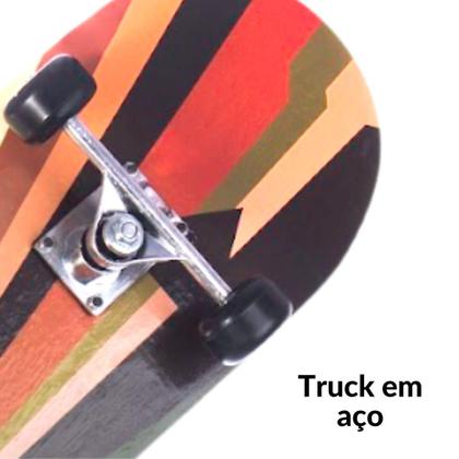 Imagem de Skate Infantil 31 Polegadas + Kit Proteção Shape Madeira - Importway