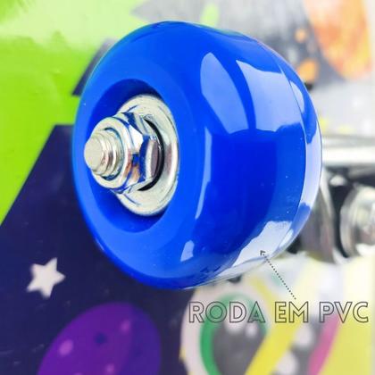 Skate Infantil Montado Com Lixa 7 Lâminas Brinquedo Radical - Cks Imagem de Skate Infantil Montado Com Lixa 7 Lâminas Brinquedo Radical