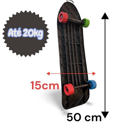 Imagem de Skate Infantil Radical Brinquedo 50 cm Grande colorido