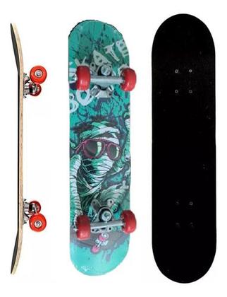 Skate Madeira Infantil Completo Radical Com Lixa 60cm - Well Kids Imagem de Skate Madeira Infantil Completo Radical Com Lixa 60cm