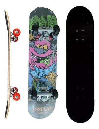 Skate Madeira Infantil Completo Radical Com Lixa 60cm - Well Kids Imagem de Skate Madeira Infantil Completo Radical Com Lixa 60cm