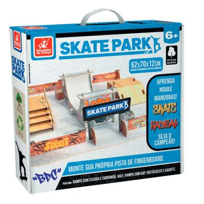 Imagem de Skate park pista de skate de dedo de madeira - brincadeira de criança - BRINCADEIRA DE CRIANCA