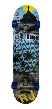 Imagem de Skate Semi Profissional Completo Shape Madeira Até 70Kg DM Radical DMR6254