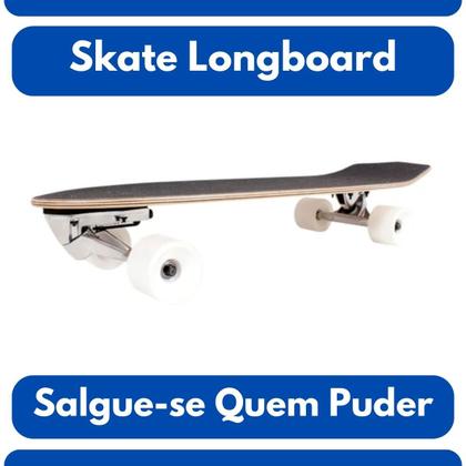 Imagem de Skate Swingboard Surf Longboard Mormaii Salgue-se Quem Puder Rodas Brancas Lixa Antiderrapante