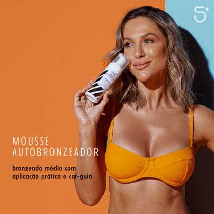 Imagem de Skelt Mousse Autobronzeador 140ml e Luva Aplicadora -  KIT