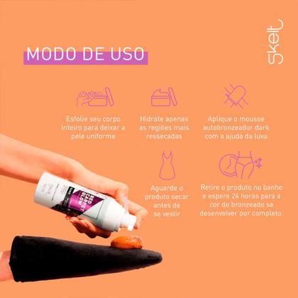 Imagem de Skelt Red Carpet Glow - Mousse Autobronzeador Dark 140ml