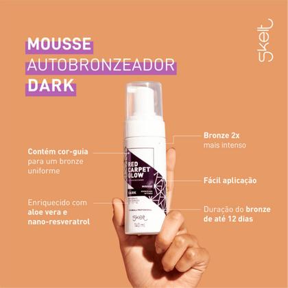 Imagem de Skelt Red Carpet Glow - Mousse Autobronzeador Dark 140ml