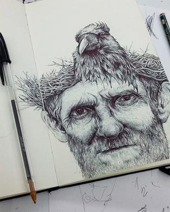 Imagem de Sketchbook A5 Preto Hahnemuhle