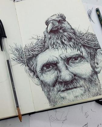 Imagem de Sketchbook A5 Vermelho Hahnemuhle