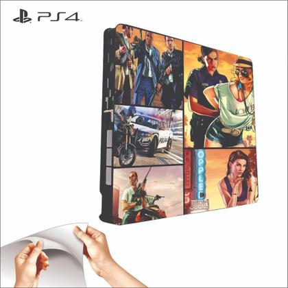 Imagem de Skin Ps4 Slim Adesivo Playstation 4 Modelo Gta