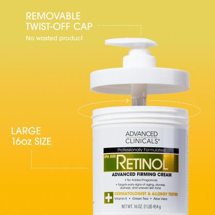 Imagem de Skincare Set Advanced Clinicals: loção corporal de retinol e óleo