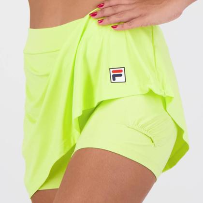 Imagem de Skort Fila Tennis Basic Feminino Amarelo